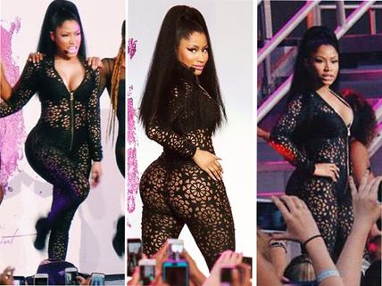 Nicki Minaj Flaunts Her Curves At Billboard Hot 100 Festival