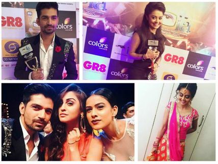 ITA Awards 2015: Saath Nibhana Saathiya Bags Award; Devoleena-Vishal Pose With Awards - PICS
