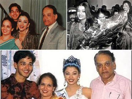 Flashback Pictures Of Miss World Aishwarya Rai Bachchan With Her Parents
