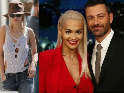 Red Hot Rita Ora Goes Braless, Later Performs Body On Me With Chris Brown At Jimmy Kimmel Live