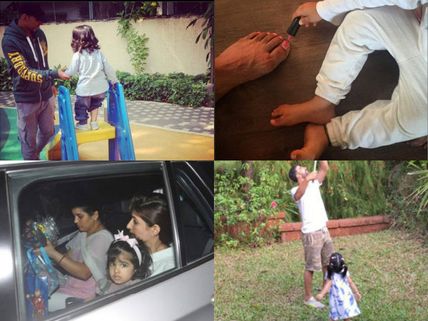 Best Dad!  When Akshay Kumar Let His Daughter Nitara, Apply Nail Paint On His Feet! 