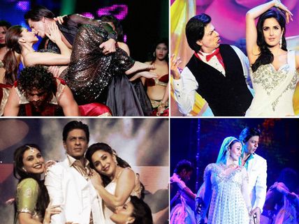 Rare And Unseen Pictures Of Shahrukh Khan Performing On Stage With Bollywood Divas