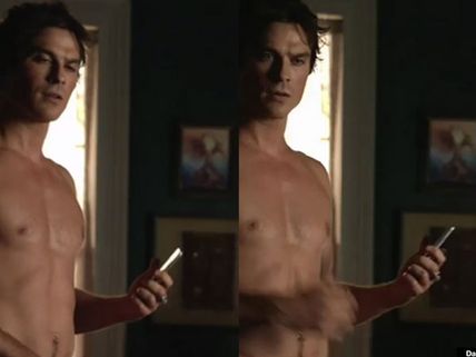 Ian Somerhalder Goes Naked In Season 7 The Vampire Diaries Trailer