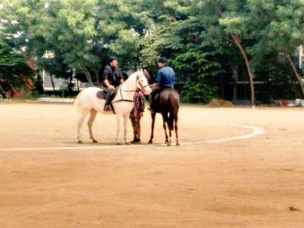 WHOA! Horse Riding Scenes On Chiranjeevi And Ram Charan In Bruce Lee