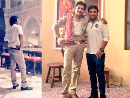 Pawan Kalyan & Devi Sri Prasad From The Sets Of Sardaar Gabbar Singh