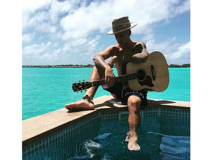 Justin Bieber's Shirtless Bora Bora Vacation With Jayde Pierce