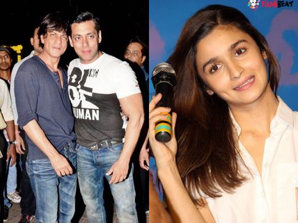  MUST READ! Alia Bhatt Has Something To Say About Shahrukh Khan & Salman Khan! 