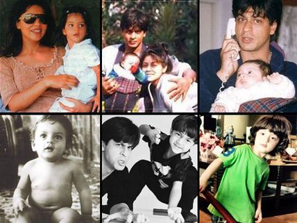 TOO CUTE: Unseen Childhood Pictures Of Shahrukh Khan, Aryan Khan, Suhana Khan & AbRam Khan