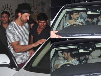 DADDY COOL: Hrithik Roshan Takes His Sons Out For A Movie [PICS]