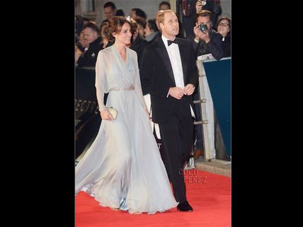 Prince William, Kate Middleton & Prince Harry At The Premiere Of 'Spectre' In London