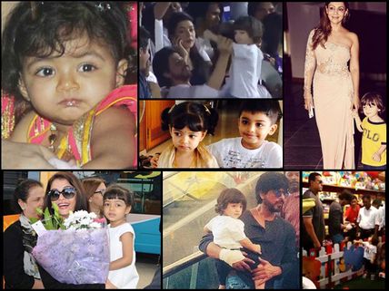 CUTIE PIES! See Rare Pictures Of Aishwarya's Daughter Aaradhya Bachchan & Shahrukh Khan's Son AbRam