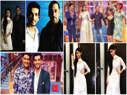 Naagin's Arjun Bijlani-Mouni Roy Snapped With Prem Ratan Dhan Payo’s Salman Khan On Kapil's Show