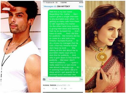 Kushal Tandon-Ameesha Patel Twitter War: Kushal’s Answer For Ameesha’s Tweets!