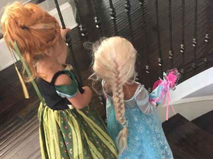 Kim Shows The World North West & Penelope Disick's 'Frozen'  Halloween Get-up 