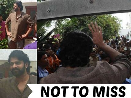 Baahubali Prabhas Meets His Darling Fans, Sweet Moments!