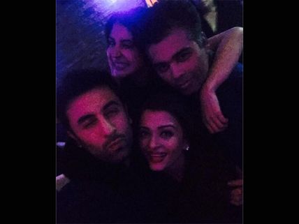 Pictures: Aishwarya Rai Bachchan's Birthday Celebrations With Ranbir Kapoor, Anushka & Karan Johar 