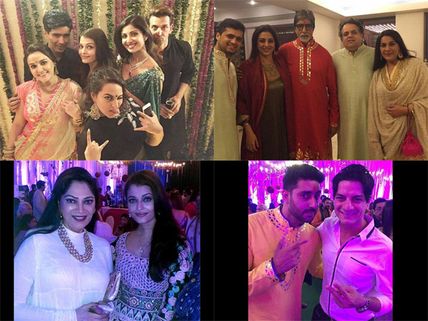 Must See Pictures: Aishwarya, Abhishek, Hrithik, Sonakshi Enjoying At Amitabh Bachchan's Diwali Bash