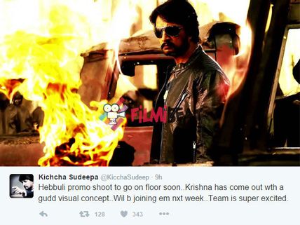 JUST IN: Sudeep Is All Excited About Hebbuli, Confirms It On Twitter! 
