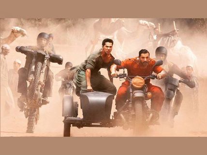 DISHOOM FIRST LOOK! John Abraham, Varun Dhawan As The Modern Jai-Veeru