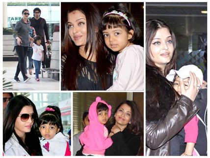 NOT TO MISS: 15 Adorable Airport Pictures Of Aishwarya Rai Bachchan & Aaradhya Bachchan