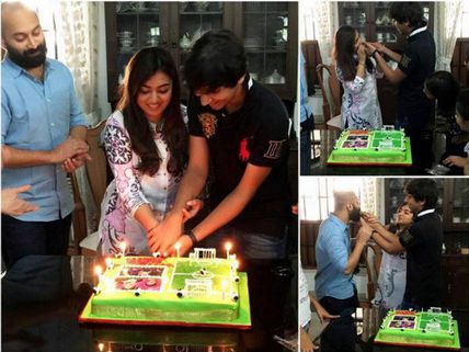 Nazriya Nazim Celebrates Birthday With Hubby Fahadh Faasil & Brother Naveen