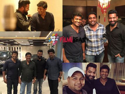 PICS: Jr. NTR Sings For Puneeth Rajkumar Upcoming Movie Chakrayuha 