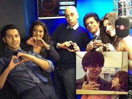 Pictures: Shahrukh Khan Spotted With AbRam In London & Team Dilwale At BBC Studios