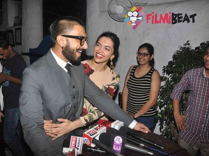 WATCH! Deepika Padukone Kisses Ranveer Singh In Front Of Media