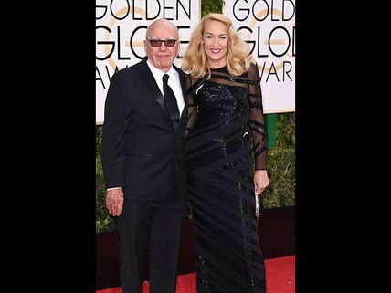 Media Tycoon Rupert Murdoch & Jerry Hall Engaged, But No Ring Found On Jerry's Finger?