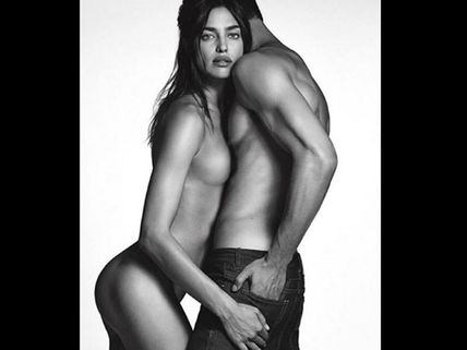 Hotness Personified! Irina Shayk Goes Bare & Cuddles With A Shirtless Man!