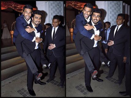 See Here, Ranveer Singh-Arjun Kapoor's CRAZY BROMANCE Caught On Camera! 