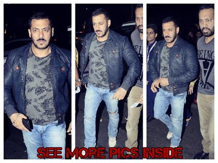 TOO HOT TO HANDLE! Salman Khan's Biker Look At The Airport