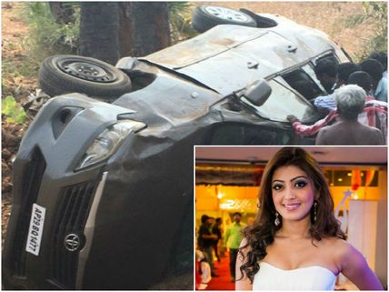 PICS: Pranitha Escapes A Terrific Car Accident!