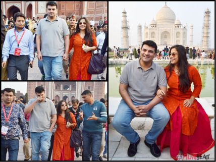 ROMANTIC PHOTOS: Vidya Balan & Siddharth Roy Kapur Visit The Taj Mahal! 