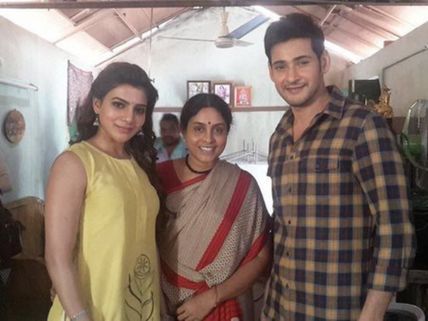 NEW PHOTOS: Mahesh Babu And Samantha On The Sets Of Brahmotsavam