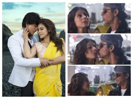 CAUGHT ON CAMERA: Shahrukh Khan And Kajol's Accidental Kiss
