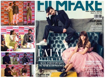 Fawad Khan-Alia Bhatt Steam Up The Filmfare Cover, March Edition; Attend Cover Launch [PHOTOS] 