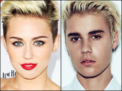Miley Cyrus Is Obsessed With Justin Bieber! Posts Mash-up Images Often!