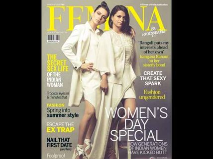 LIKE A BOSS! Kangana Ranaut Graces The Cover Of Femina With This Special Person [PICS] 