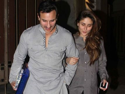 Photos Alert! Kareena Kapoor-Saif Ali Khan Spotted On A Dinner Date; Walk Hand In Hand!