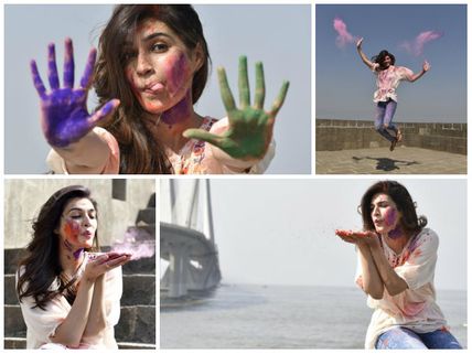 Colourful Pics! Kriti Sanon's Holi Special Photoshoot Is Just Wow; Also Read Celebs' Wishes!