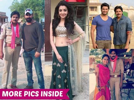 Photo Session With Pawan Kalyan On The Sets Of Sardaar Gabbar Singh