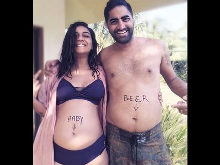 Pics: Shveta Salve Flaunts Her Baby Bump In Bikini