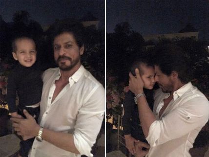 Most Adorable Picture Ever! Shahrukh Khan Poses With Yusuf Pathan’s 2-Year-Old Son Ayaan