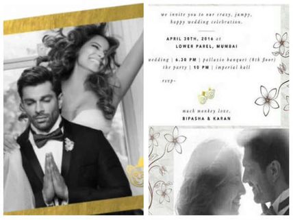 Have A Look At Ex-Qubool Hai Actor Karan Singh Grover & Bipasha Basu’s Wedding Invite…