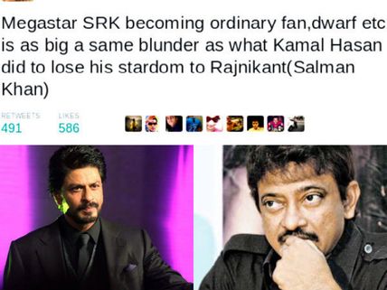 Outrageous! Ram Gopal Varma ATTACKS Shahrukh Khan; Says He Will Lose His Stardom To Salman Khan!