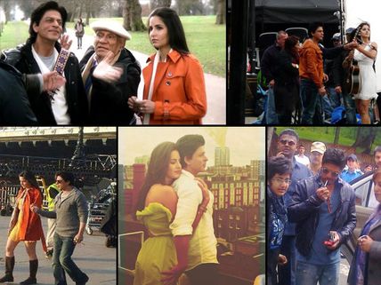 Bollywood Hotties! Very Rare Pictures Of Shahrukh Khan & Katrina Kaif From Jab Tak Hai Jaan Sets