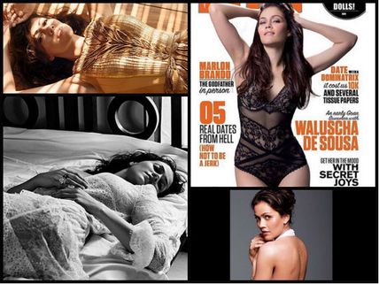 Hot Bikini Photoshoot! SRK's Fan Movie Co-star Waluscha De Sousa On The FHM April Edition!