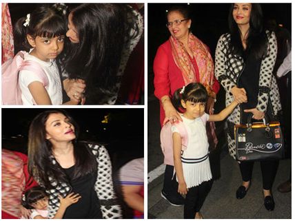 Cutest Airport Pictures Ever! Aishwarya Rai Spotted Leaving For Cannes With Aaradhya Bachchan