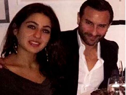 Absolutely Adorable! Saif Ali Khan Goes On A Dinner Date With Daughter Sara Ali Khan (Picture)